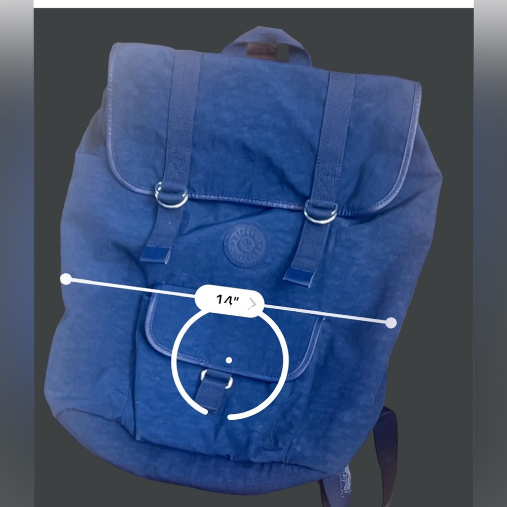 Kipling Large Backpack Dark Blue W/ Laptop Sleeve - image 5